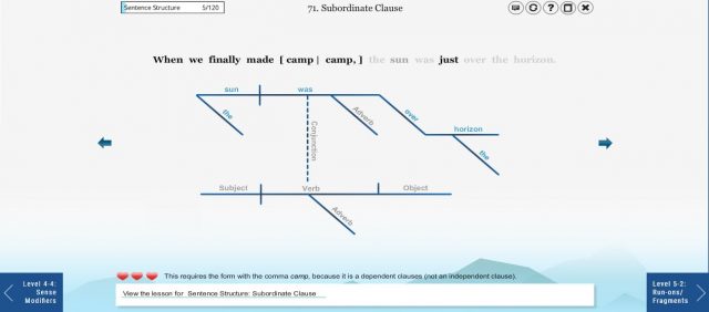 Homeschool Sentence Diagramming Practice Using Learn With Diagrams from Starts At Eight. Homeschool Sentence Diagramming Practice with Learn with Diagrams is an interactive, online sentence diagramming program for kids.