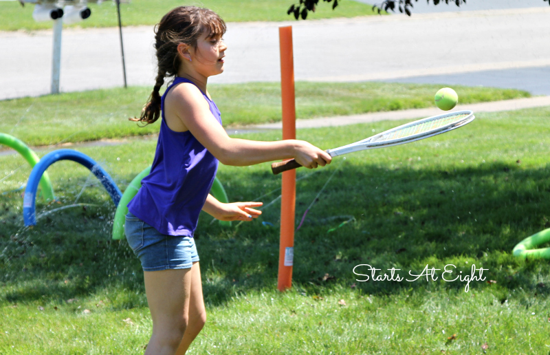 Dollar Store Obstacle Course Ideas from Starts At Eight. Using Dollar Store products we created a super fun and active birthday party with tons of obstacle course ideas put together to create one fun course!