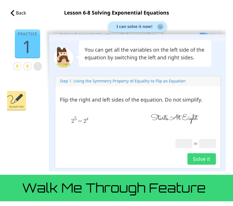 Knowre Online Math from Starts At Eight. Knowre high school online math offers upper level math instruction and practice via a fun and engaging video game style format.