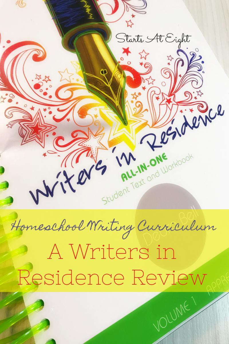 Apologia's Writers in Residence is a homeschool writing curriculum that teaches foundations, uses real life examples & offers evaluation help for parents.