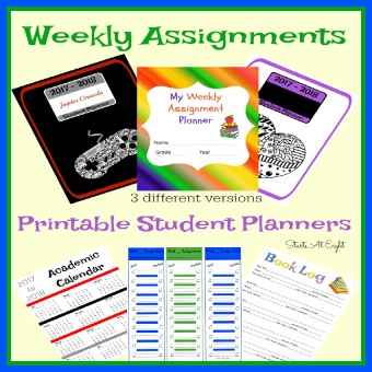 Weekly Assignments Printable Student Planner {Checklist Style}