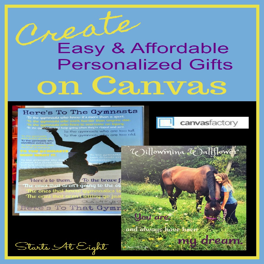 Create Easy and Affordable Personalized Gifts on Canvas