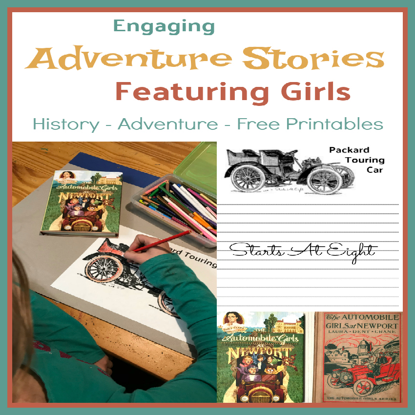 Engaging Adventure Stories Featuring Girls: Check out these reprinted books from the 1900s that give a glimpse into life back then and adventure for girls! Combine history, adventure, and girls to help make learning more fun! Includes FREE Printables