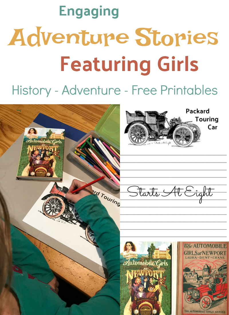 Engaging Adventure Stories Featuring Girls: Check out these reprinted books from the 1900s that give a glimpse into life back then and adventure for girls! Combine history, adventure, and girls to help make learning more fun! Includes FREE Printables