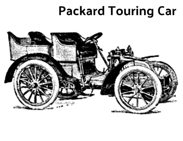 Packard Touring Car Coloring Sheet from Starts At Eight