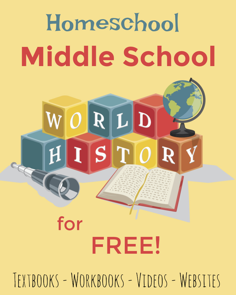 Homeschool Middle School World History for FREE! from Starts At Eight. Homeschool Middle School World History for FREE with these quality resources, includes videos, printables, full text, interactive websites and more!