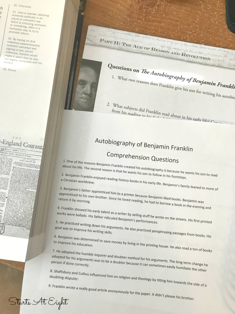 Apologia's Homeschool High School American Literature Review from Starts At Eight. I'd like to introduce you to Apologia's Homeschool High School American Literature curriculum which is a full year of American Literature for High School.