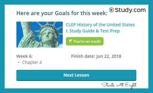 CLEP Test Prep Course Goals from Starts At Eight