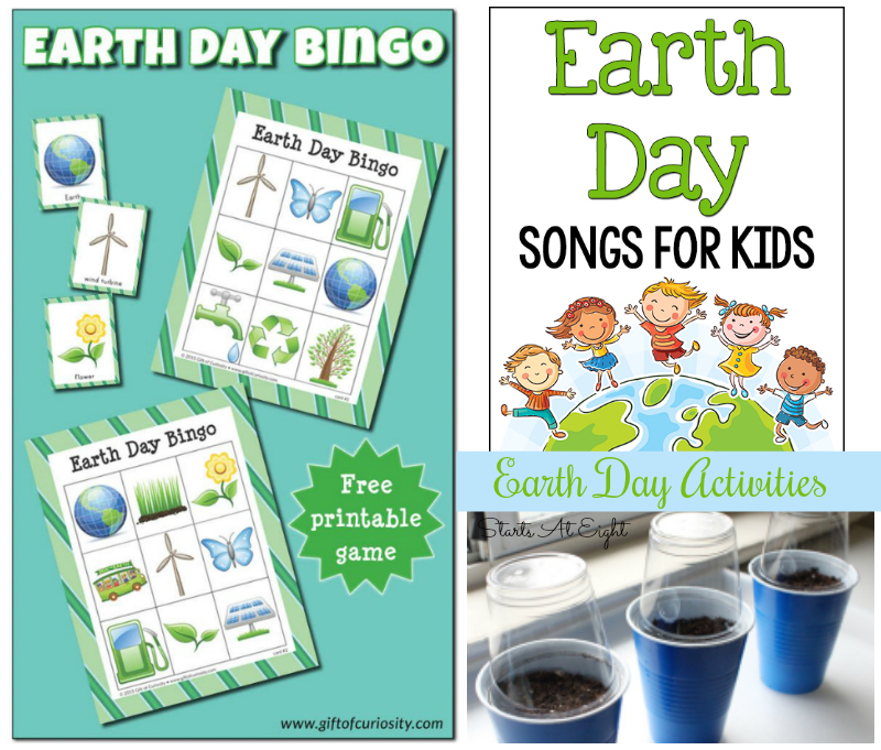 Earth Day Resources for Kids from Starts At Eight. This mega list of earth day resources includes books, printables, activities, crafts, snacks, and service projects to help kids learn about the earth and how they can help preserve it!