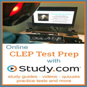 Online CLEP Test Prep with Study.com from Starts At Eight. Study.com makes it easy for students to earn college credit by helping with CLEP Test Prep via their online program, They offer study guides, practice tests and more!