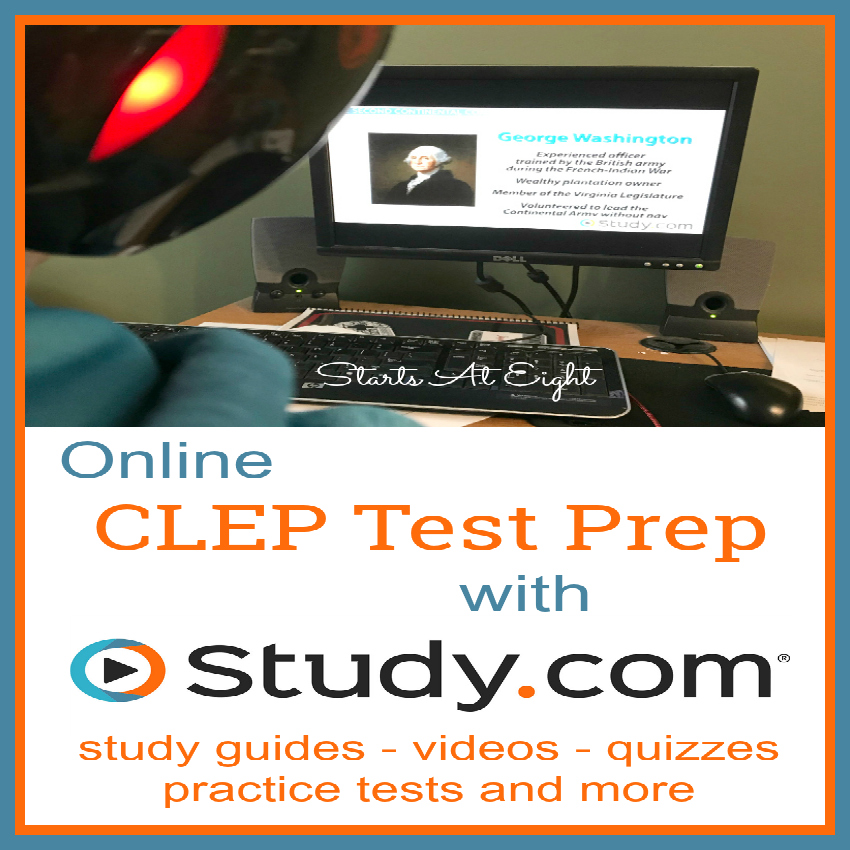 Online CLEP Test Prep with Study.com from Starts At Eight. Study.com makes it easy for students to earn college credit by helping with CLEP Test Prep via their online program, They offer study guides, practice tests and more!