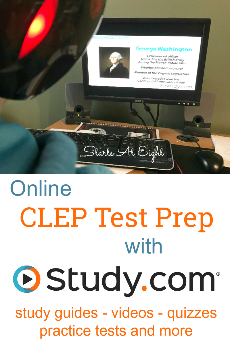 Online CLEP Test Prep with Study.com from Starts At Eight. Study.com makes it easy for students to earn college credit by helping with CLEP Test Prep via their online program, They offer study guides, practice tests and more!