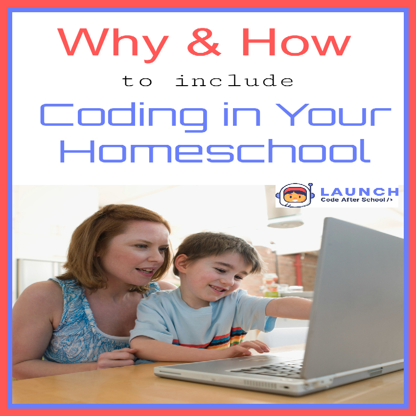 Why (& How) to Include Coding in Your Homeschool from Starts At Eight. Teaching kids coding at a young age has quickly become and important skill that ranks up there after reading, writing, and arithmetic. Let's explore why coding is so important and talk about how to include coding in your homeschool.