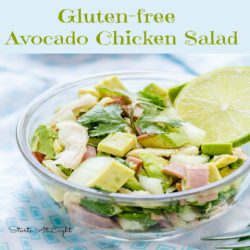 Gluten-free Avocado Chicken Salad from Starts At Eight. This Avocado Chicken Salad recipe is a modern twist on the classic summer staple and is packed with nutrition and flavor. It's also easy to make, gluten-free, grain-free, Paleo friendly and versatile!