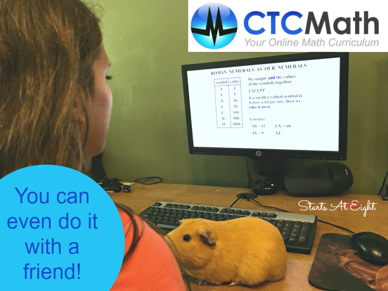 Home School Math Curriculum: CTCMath vs. Singapore Math from Starts At Eight is a comparison of the the two math programs including both similarities and differences and reasons why one or the other might be a good fit as your home school math curriculum.