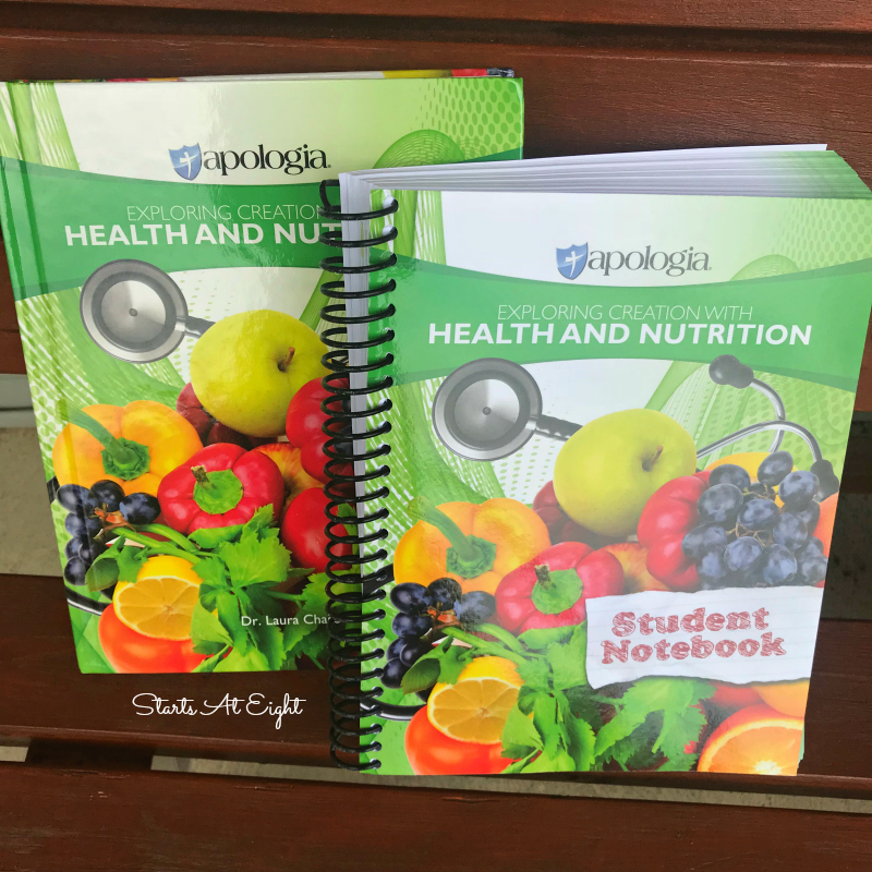 Homeschool Health and Nutrition for High School using Apologia's Exploring Creation with Health and Nutrition. A science course that has it all! Both physical and emotional health with practical tips and activities to help teens learn about health and nutrition.