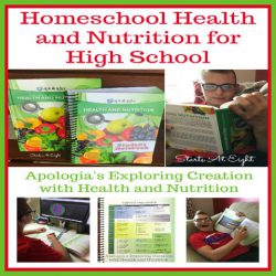 Homeschool Health and Nutrition for High School using Apologia's Exploring Creation with Health and Nutrition. A science course that has it all! Both physical and emotional health with practical tips and activities to help teens learn about health and nutrition.