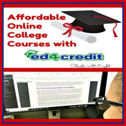 Affordable Online College Courses. You can earn college credit without breaking the bank with Ed4Credit's online college courses. No hidden fees, everything is included, sign up, take a course, and transfer the ACE Credit. A Review from Starts At Eight.