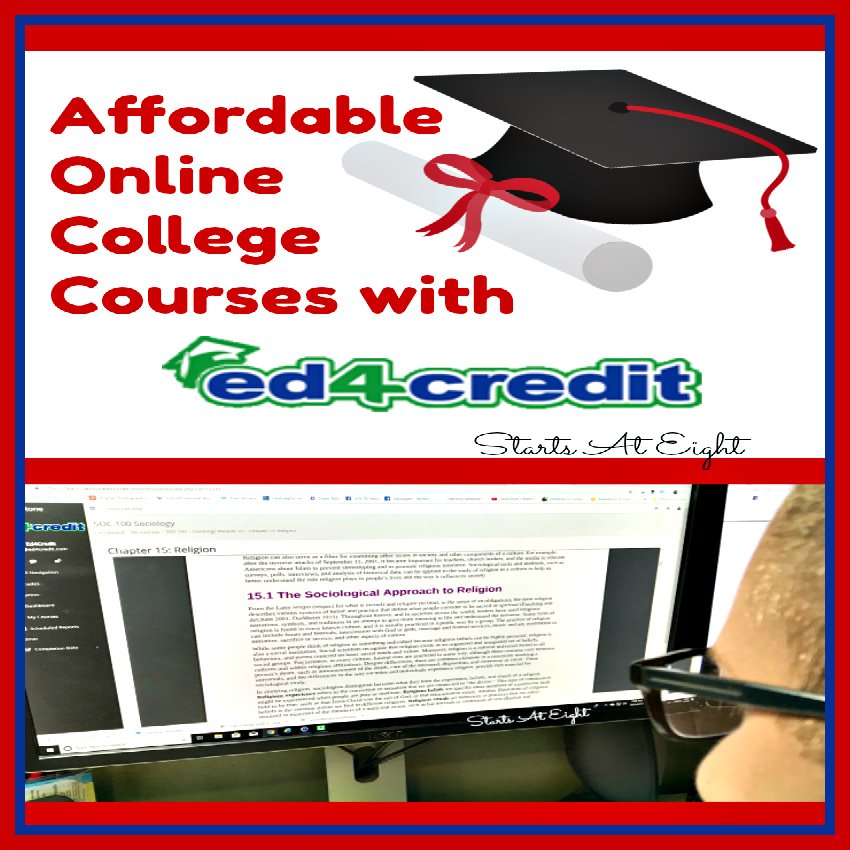 Affordable Online College Courses. You can earn college credit without breaking the bank with Ed4Credit's online college courses. No hidden fees, everything is included, sign up, take a course, and transfer the ACE Credit. A Review from Starts At Eight.