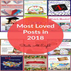 Most Loved Posts in 2018 from Starts At Eight is a collection of the most visited posts throughout the year. I have broken it down by most popular post each month as well as the most popular over the entire year! Everything from DIY Valentine's to a Christmas movie list, help with homeschooling high school and more!