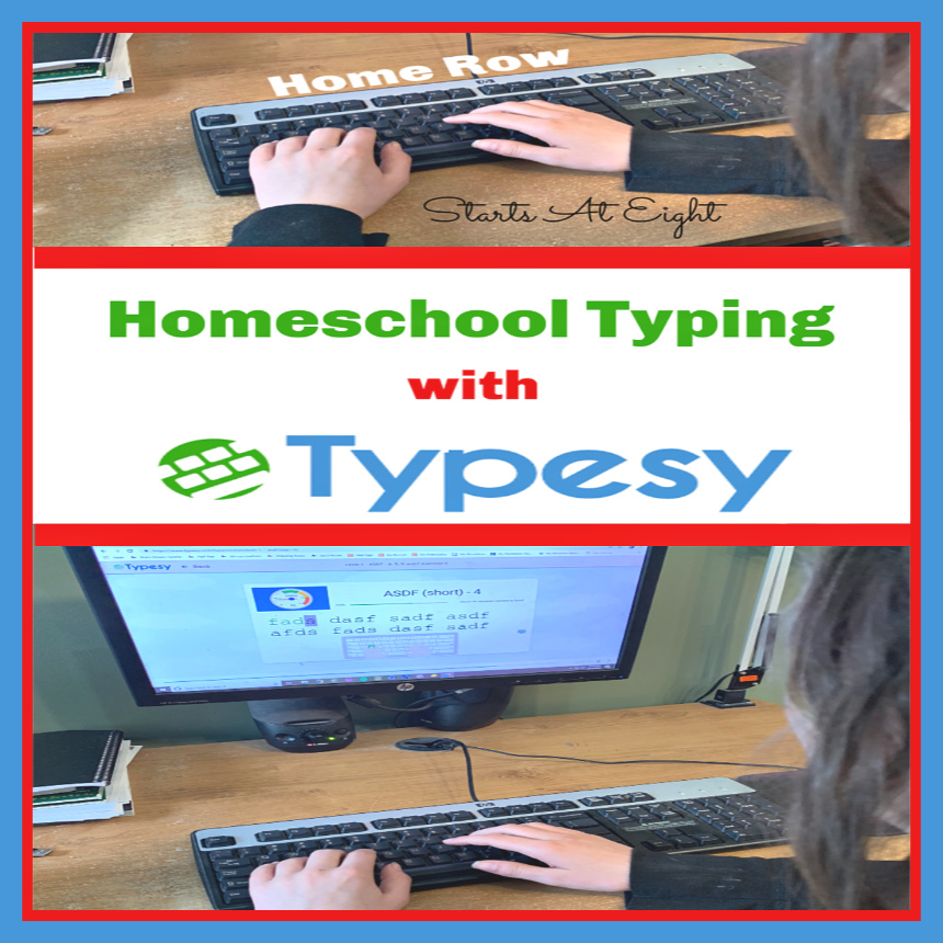 Homeschool Typing with Typesy offers a comprehensive online touch typing program that uses video lessons, computer typing exercises, and fun games to teach basic and advanced touch typing skills. It also offers homeschool parents easy control and monitoring of their child's progress.
