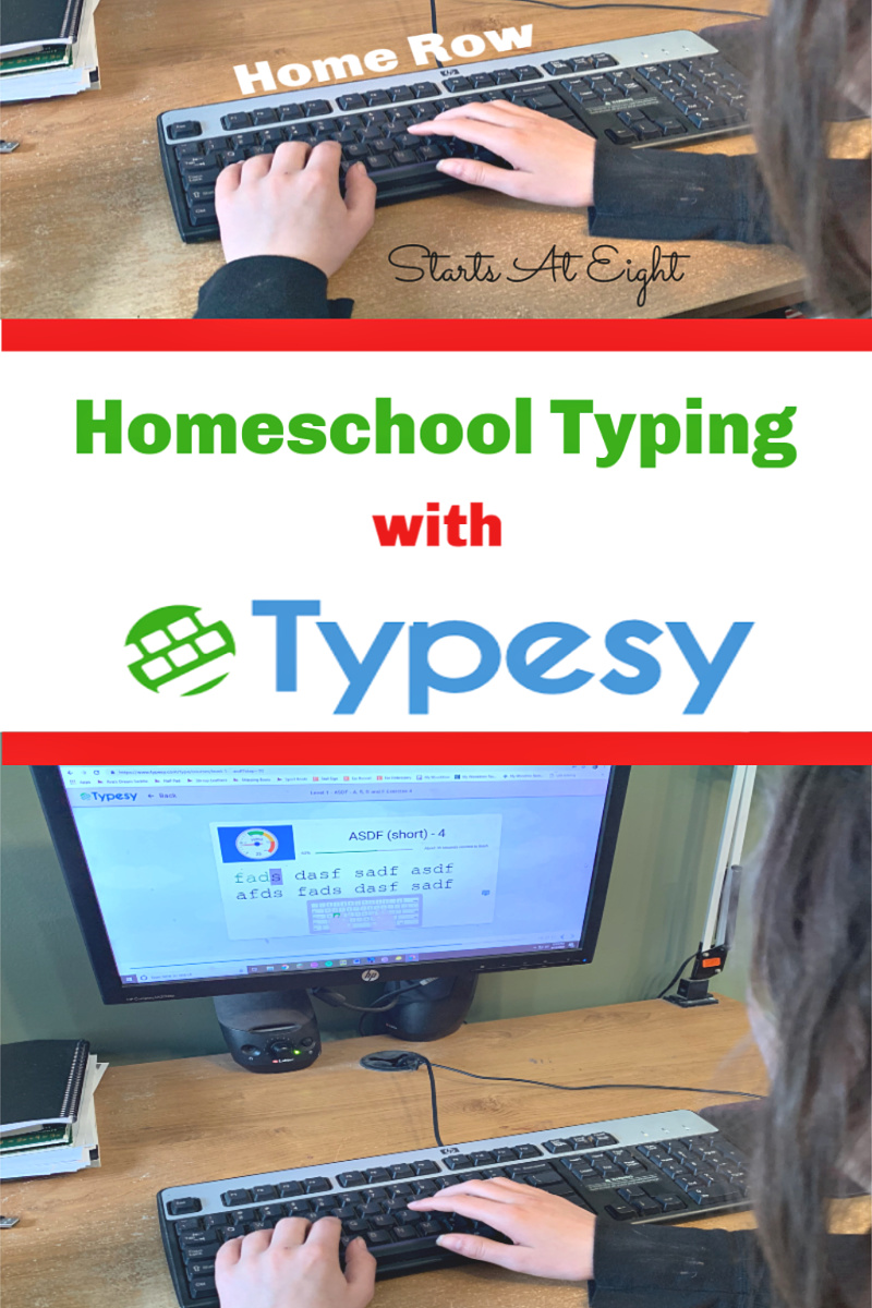 Homeschool Typing with Typesy offers a comprehensive online touch typing program that uses video lessons, computer typing exercises, and fun games to teach basic and advanced touch typing skills. It also offers homeschool parents easy control and monitoring of their child's progress.