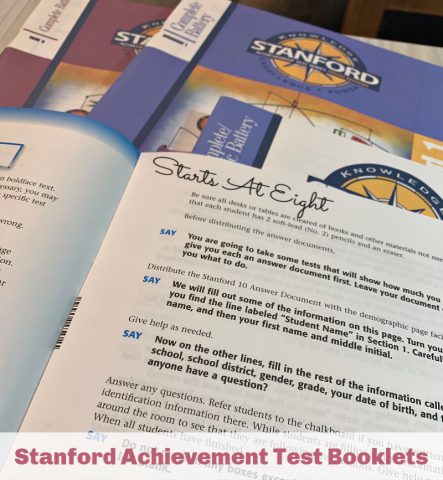 Homeschool Testing with the Stanford Achievement Test. There are many benefits to homeschool testing and in some states it is required. Luckily it does not have to be a stressful process with AT-Home testing.