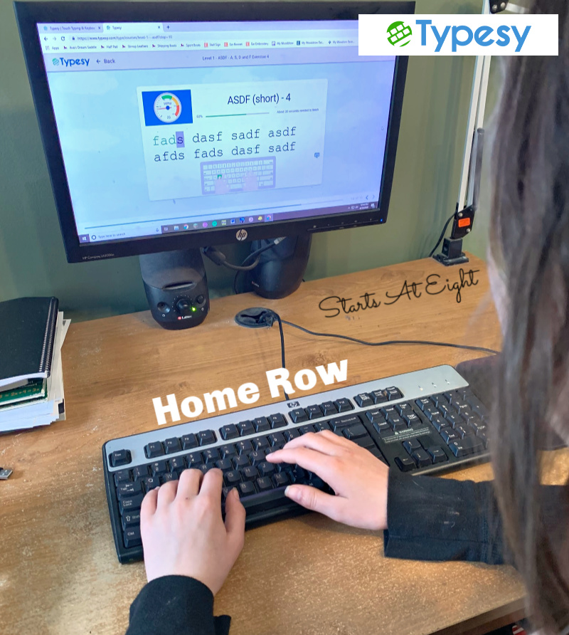 Homeschool Typing with Typesy offers a comprehensive online touch typing program that uses video lessons, computer typing exercises, and fun games to teach basic and advanced touch typing skills. It also offers homeschool parents easy control and monitoring of their child's progress.