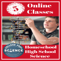 Teaching high school science is easy using these Online Classes for Homeschool High School Science! Ease mom's stress and get college prep for your student!