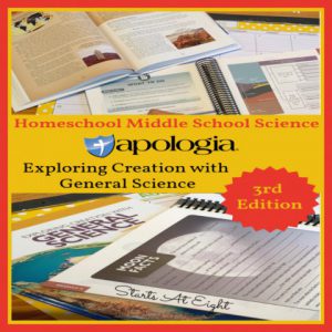 Homeschool Middle School Science - Exploring Creation with General Science - A review from Starts At Eight