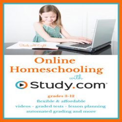 Study.com offers flexible & affordable online homeschooling courses for homeschoolers in grades 3-12 with features like automated grading and a mobile app!