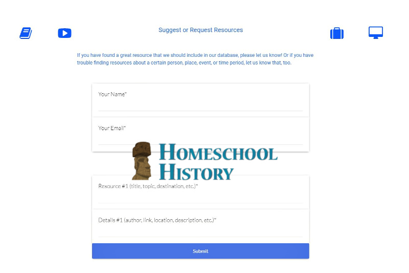 Homeschool History Suggest/Request