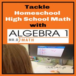 Tackle Homeschool High School Algebra with Mr. D Math! Mr. D Math offers online live or self-paced courses for high school math, Test Prep, ASL, and more! A review from Starts At Eight