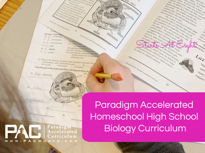 Homeschool High School Biology with Paradigm Accelerated Curriculum. Is an affordable, comprehensive, easy to implement full credit high school course.