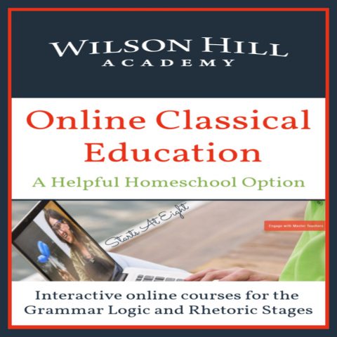 Online Classical Education with Wilson Hill Academy is a simple way to get support for providing a classical education at home. With highly involved teachers in such subjects as Latin, mathematics, history, and more.