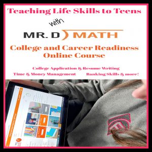 Mr. D Math College & Career Readiness is an online class (live or self-paced) teaching life skills such as time/money management, college application/resume writing, banking skills and more! A Review from Starts At Eight