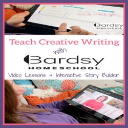 Teach Creative Writing with Bardsy Homeschool  - A Review from Starts At Eight