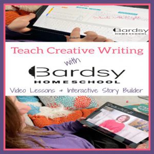 Teach Creative Writing with Bardsy Homeschool - A Review from Starts At Eight