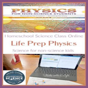 Homeschool Science Class Online with Life Prep Physics - A Review from Starts At Eight.