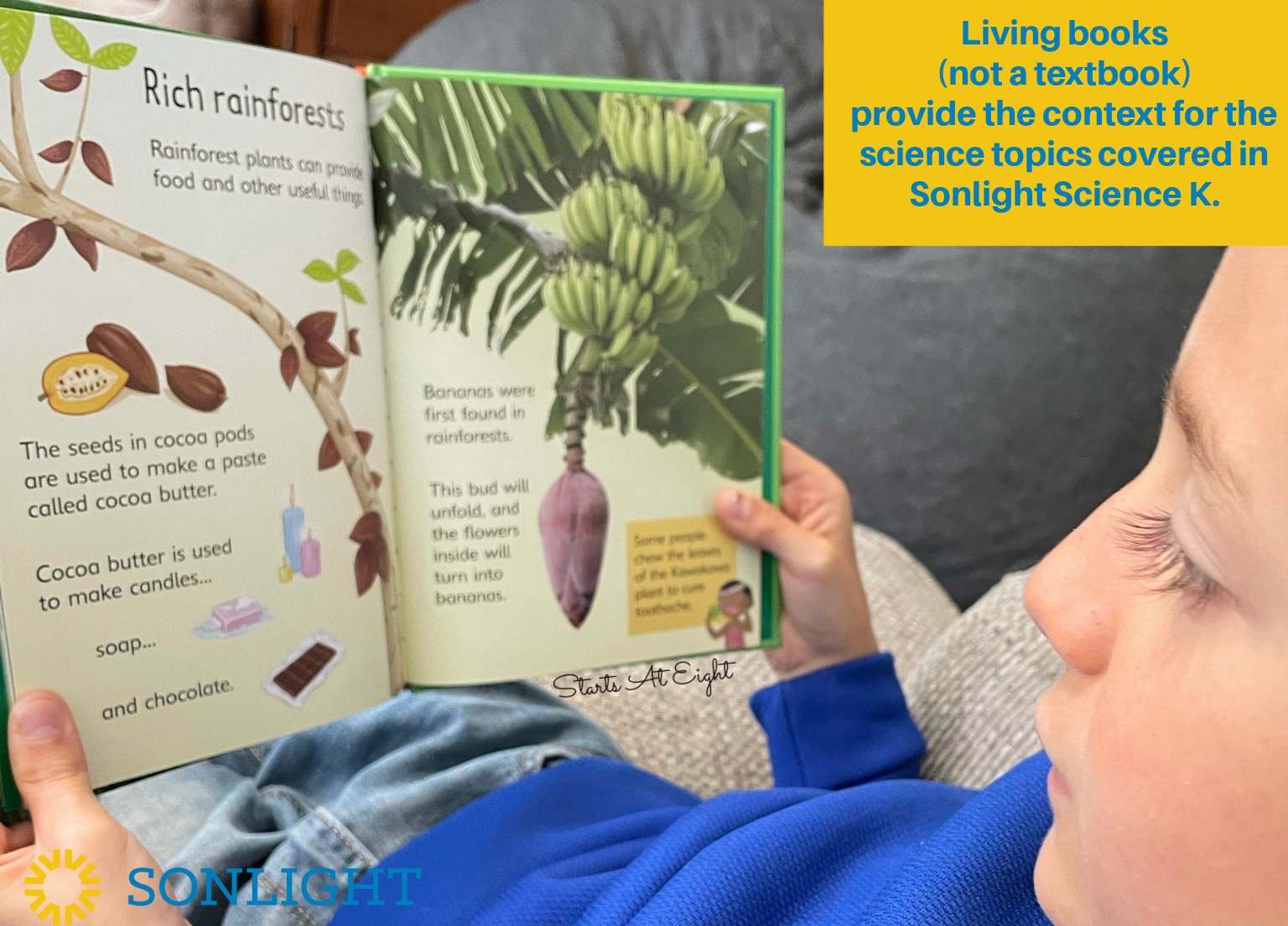 Sonlight Science Discover & Do is a homeschool science curriculum that uses literature along with hands-on experiments and worksheets to help engage kids in science topics. A review from Starts At Eight.