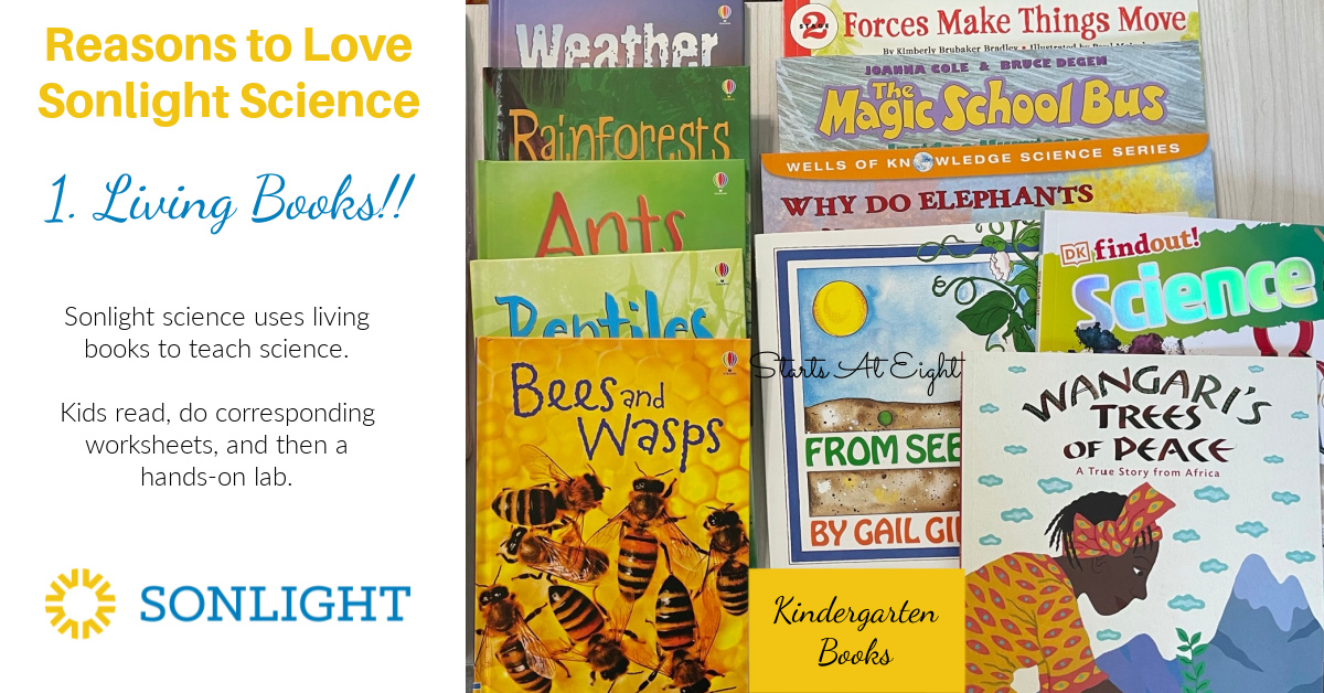 Sonlight Science Discover & Do is a homeschool science curriculum that uses literature along with hands-on experiments and worksheets to help engage kids in science topics. A review from Starts At Eight