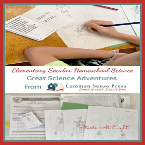 Elementary Secular Homeschool Science with Great Science Adventures from Common Sense Press
