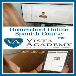 Homeschool Online Spanish Course with Vista Academy - A review from Starts At Eight