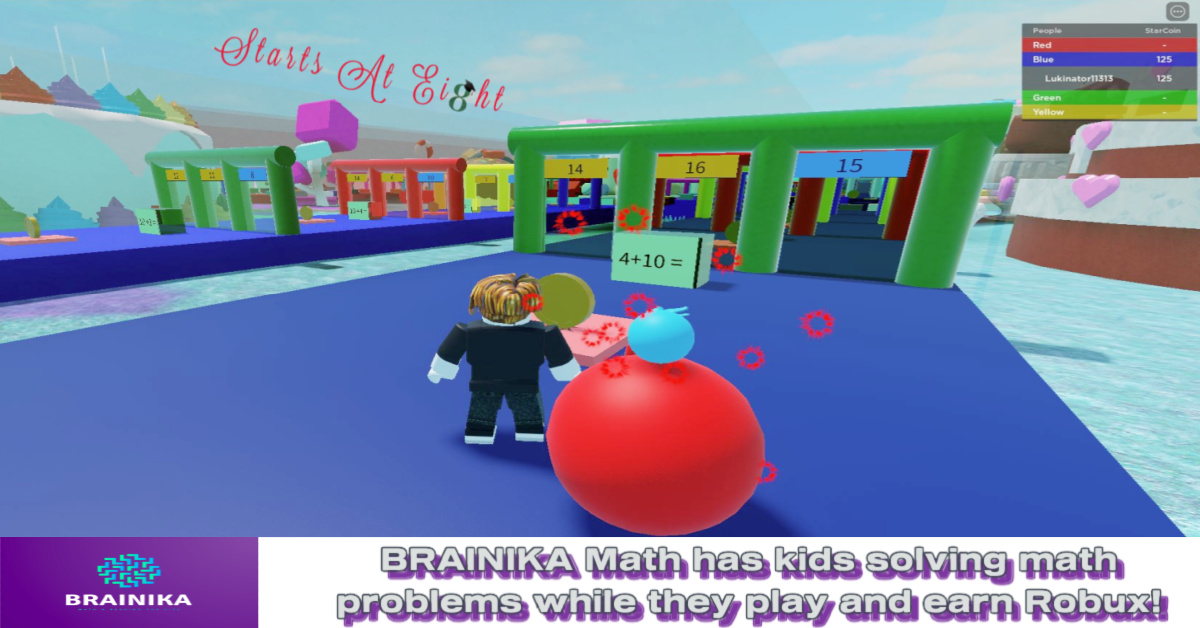 Check out this fun math game on Roblox by BRAINIKA! A fun way for kids in grades K-2 to practice their math skills! Turn their game time into learning time! A review from Starts At Eight.