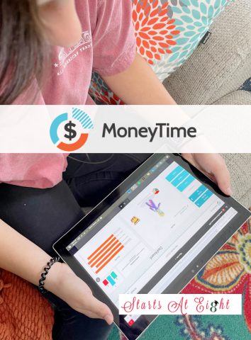 Teach Kids About Money with the MoneyTime, the online gamified Financial Literacy Homeschool Curriculum for kids ages 10-14.