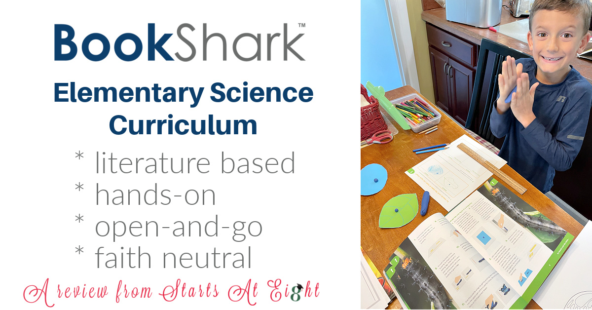 BookShark Elementary Science Curriculum is an open & go, literature based, hands-on, secular science curriculum for homeschoolers.