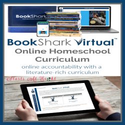 BookShark Virtual Online Homeschool Curriculum brings the power and ease of online accountability to a literature-rich curriculum! Online lesson plans, automated grading, printable worksheets, assessments and more! A review from Starts At Eight.