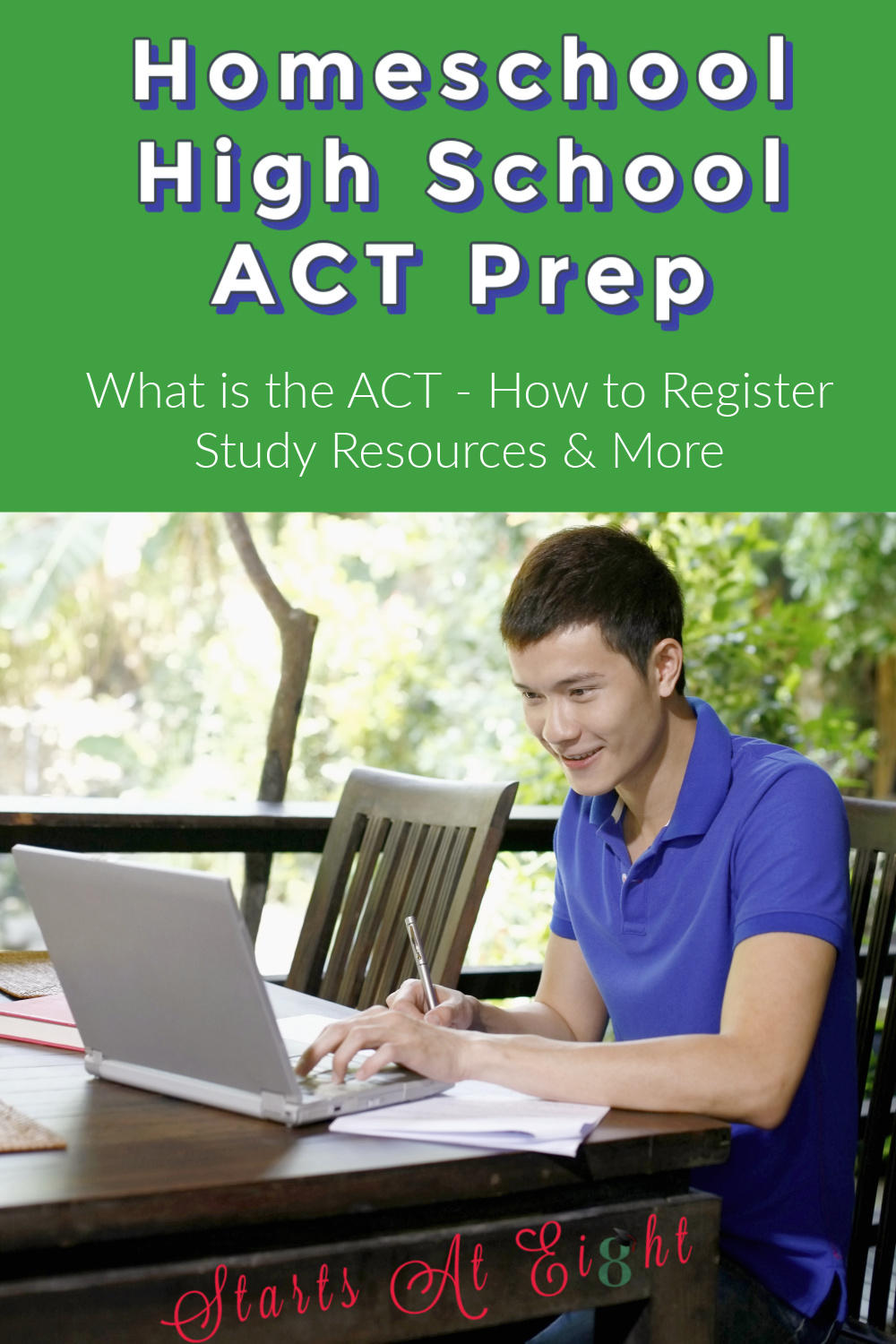 Homeschool High School ACT Prep includes information on scheduling and taking as well as resources for studying for the ACT.