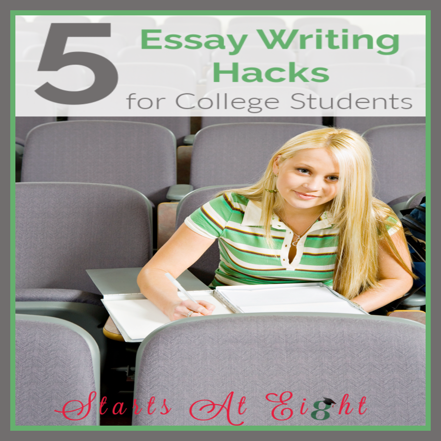 Writing is an essential part of college life. These essay writing hacks will help college students succeed with college essay assignments.