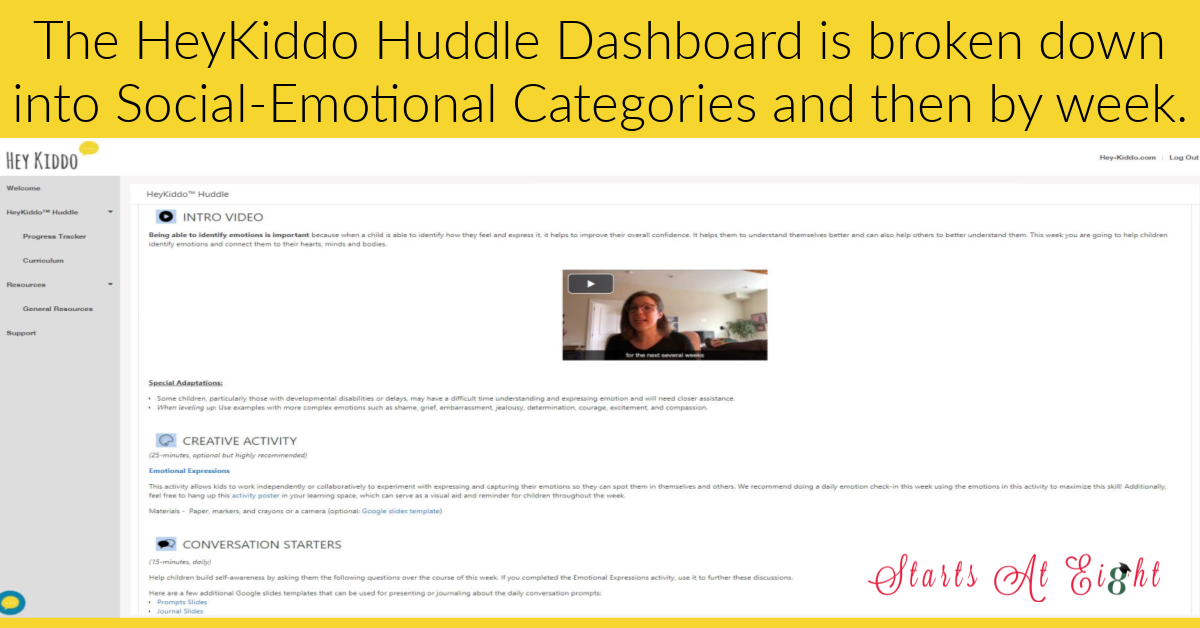 HeyKiddo Huddle is a comprehensive social-emotional curriculum for homeschooling parents that provides quick, easy-to-implement ideas for addressing big feelings with kids (ages 5-12)